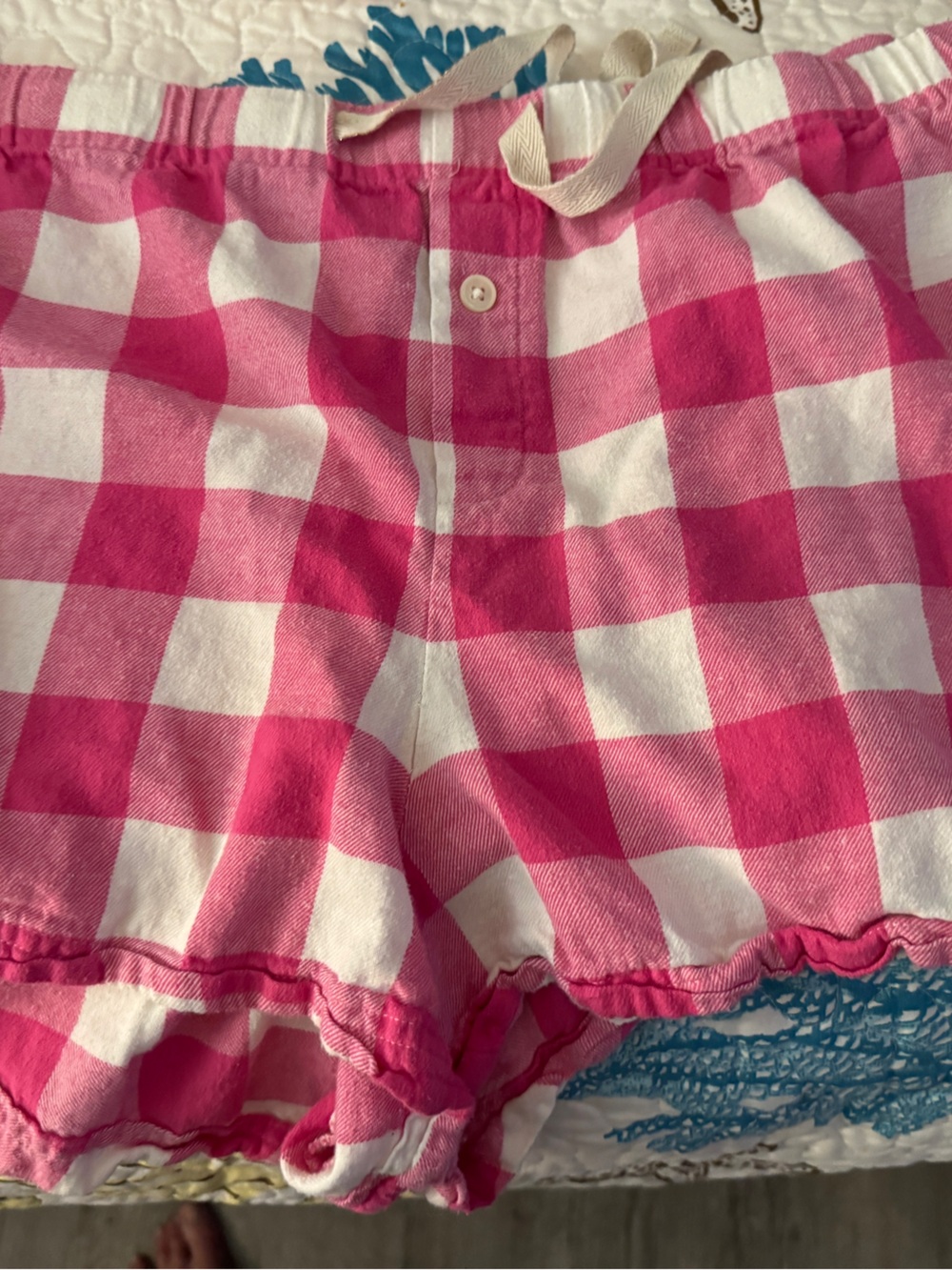 J Crew Pink Gingham Shorts